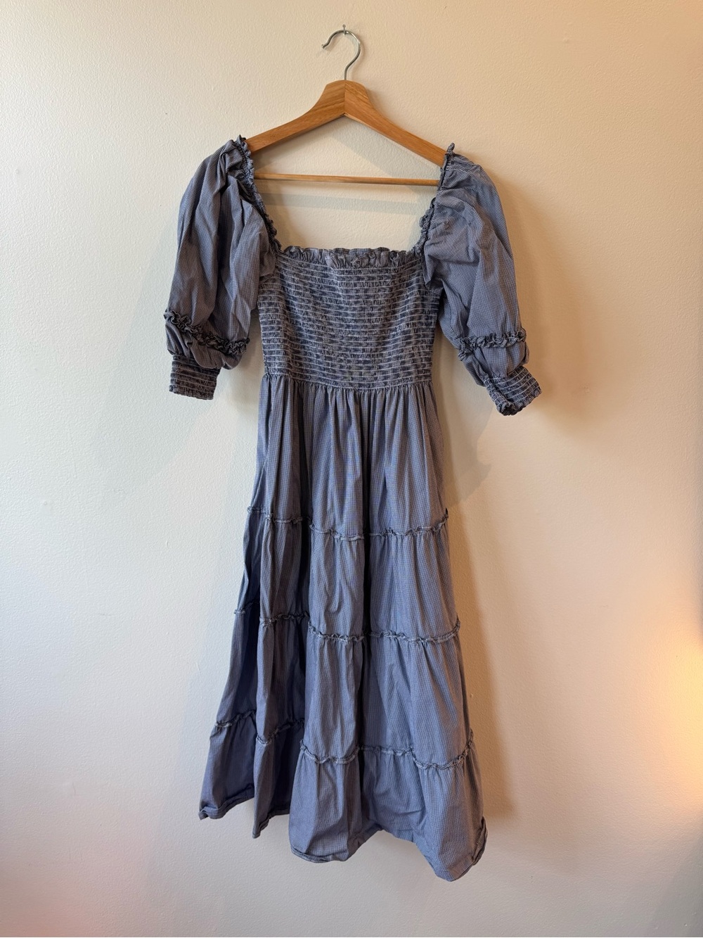 Hill House Blue Puff Sleeve Maxi Dress